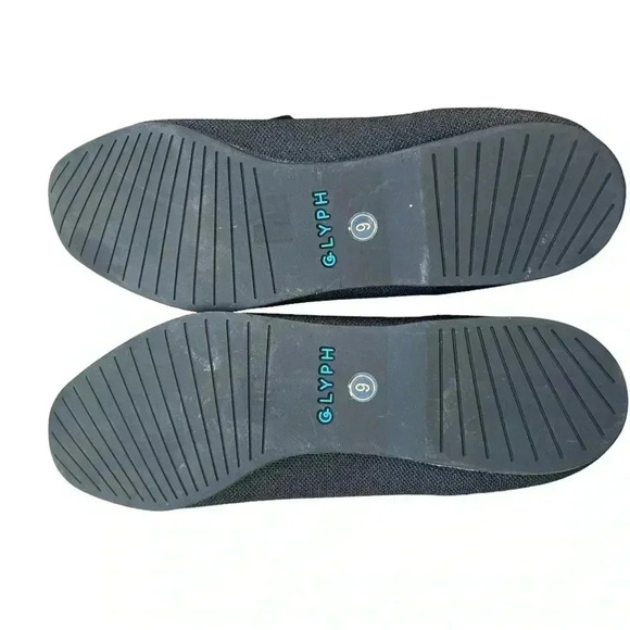 GLYPH Black Knit Loafer Minimalist Washable Eco-friendly Shoes Womens 9 - Picture 2 of 8
